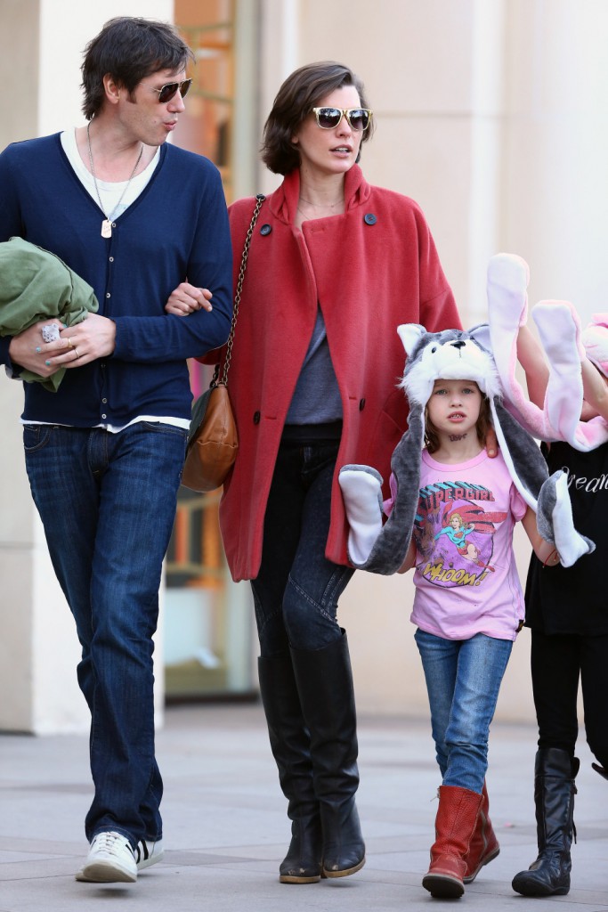 *EXCLUSIVE* Mila Jovovich and Paul Anderson have a family fun day