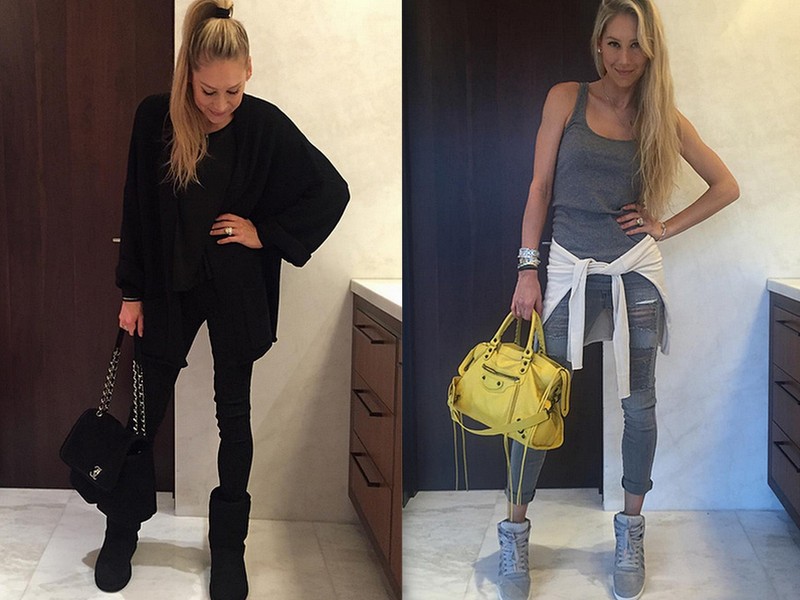 Anna Kournikova își inspiră fanii cu look-urile afișate pe ...