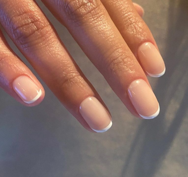 job interview french nails simple - french tip nails