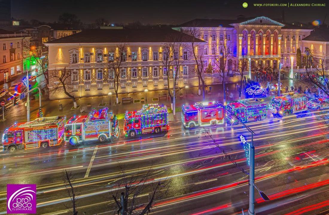 Proiect inedit al Pompierilor prin capital . Caravana de ma ini