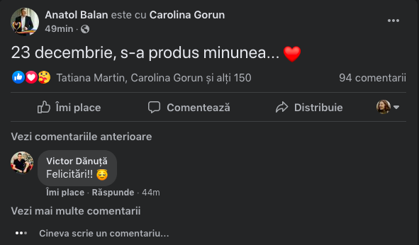 Interpreta Carolina Gorun a devenit mămică, în ajun de Crăciun! 2 Interpreta Carolina Gorun a devenit mămică, în ajun de Crăciun!
