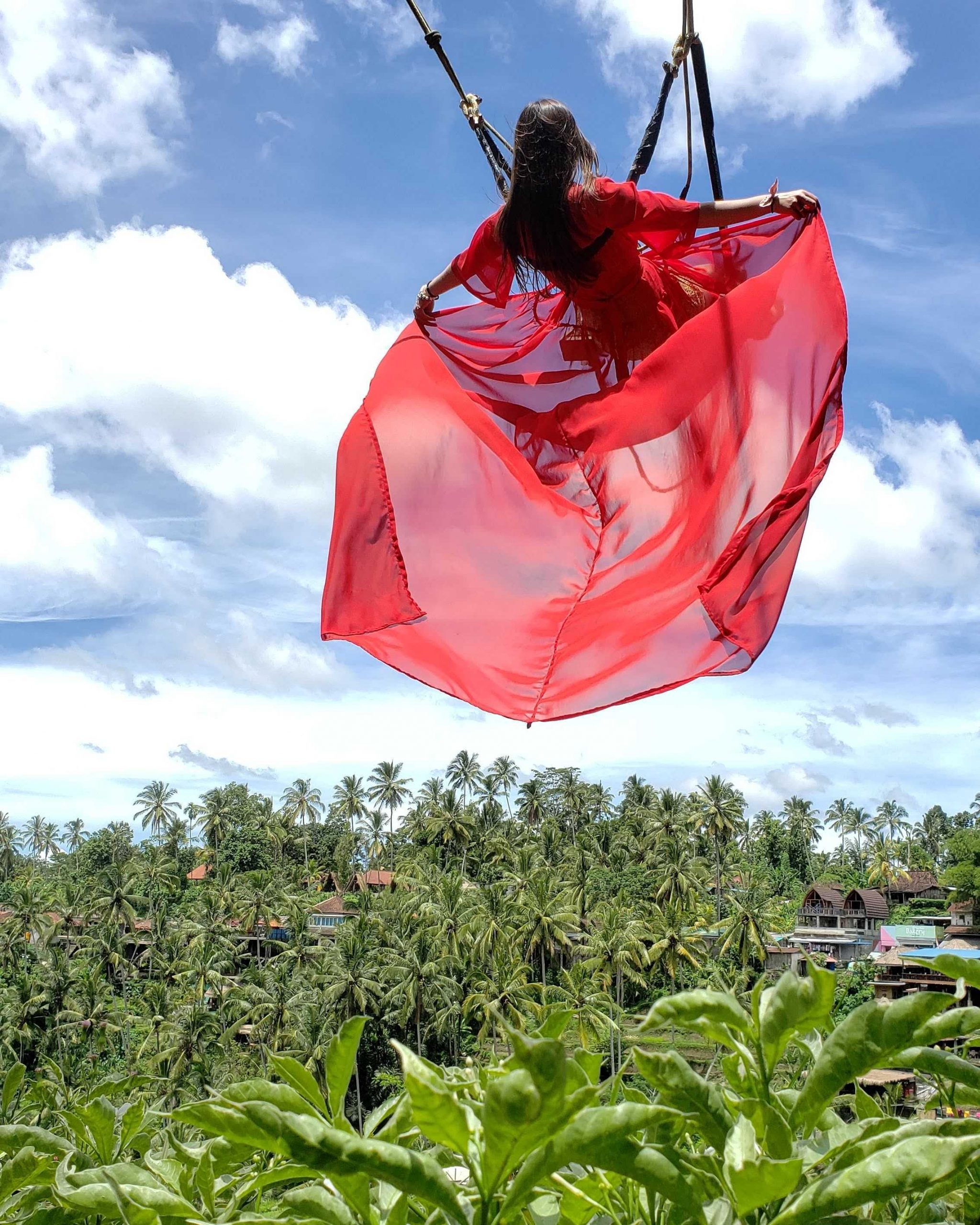 tegalalang rice field swing