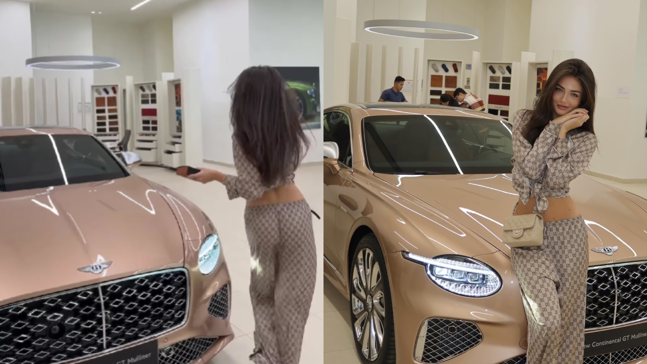 (Foto/Video) Imagini cu noua mașină a Andreei Bostanica: Bentley 2026, apariție care a atras toate privirile